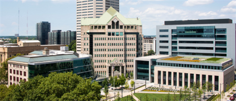 City Buildings in Downtown Columbus