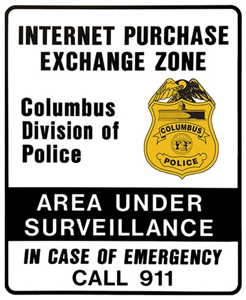Internet Purchase Exchange Zone Signage